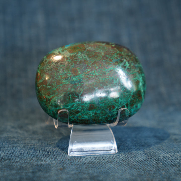 Chrysocolla Palm Stone (Large)