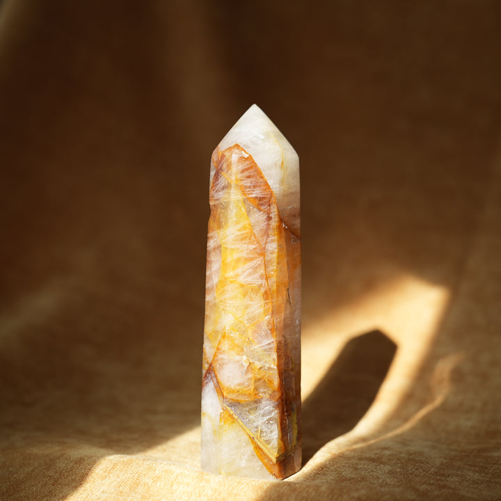 Golden Healer Quartz Tower