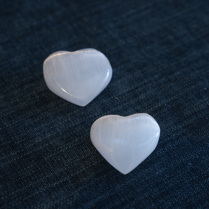 Selenite Heart 7-8cm