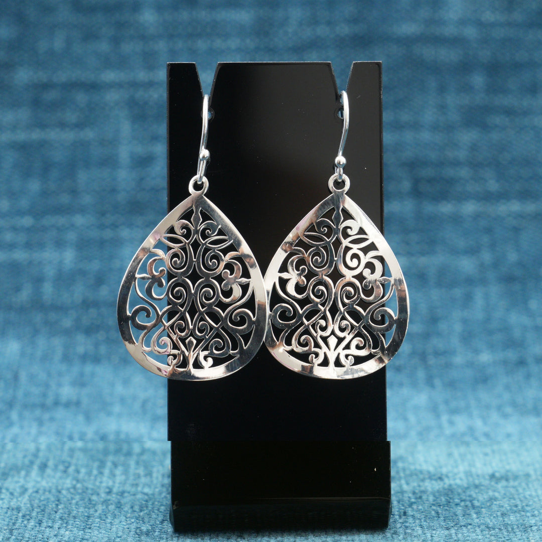 Filigree Teardrop Earrings