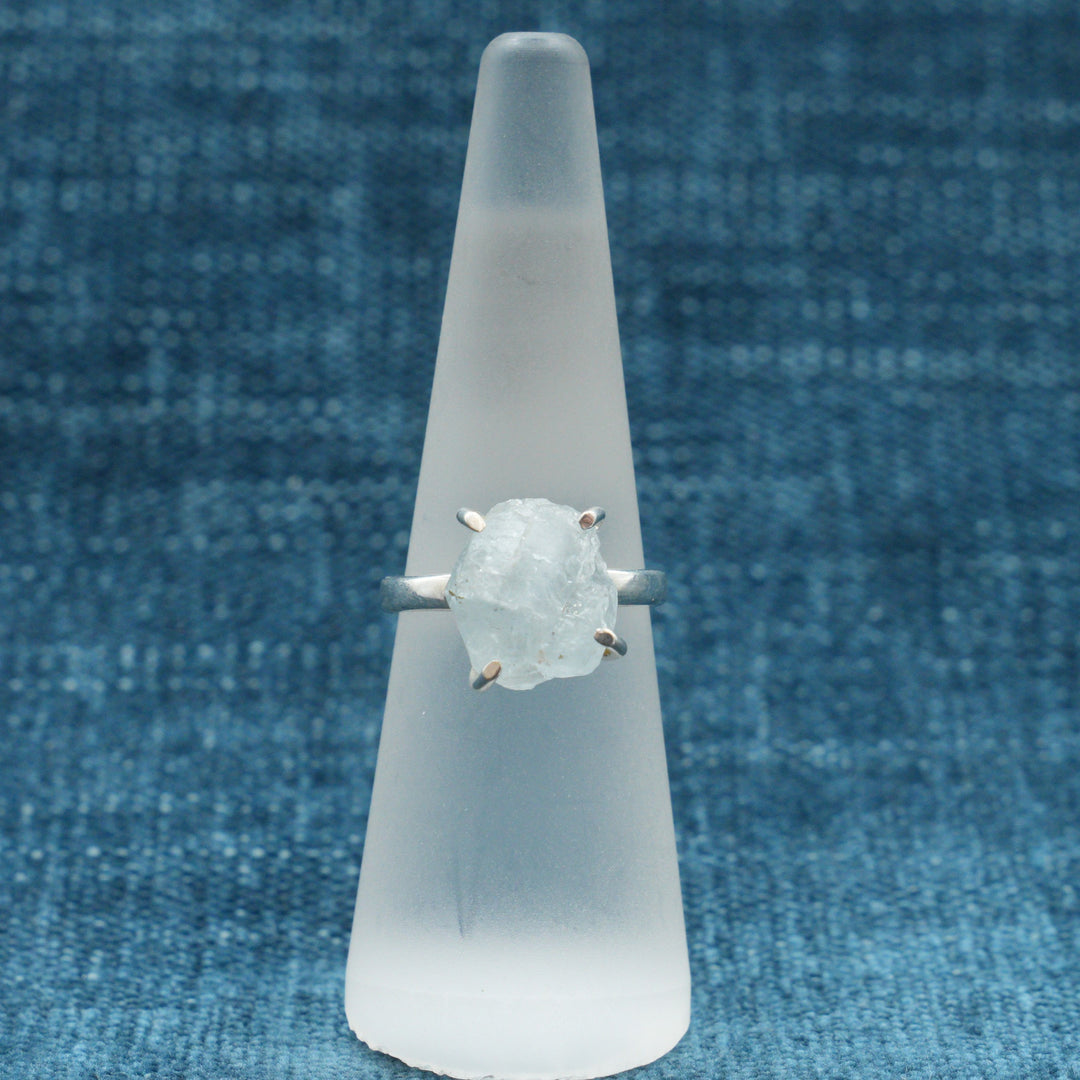 Rough Aquamarine  Ring